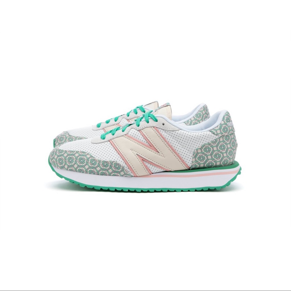 New Balance + Casablanca 237 Green&white 9.5 NWT